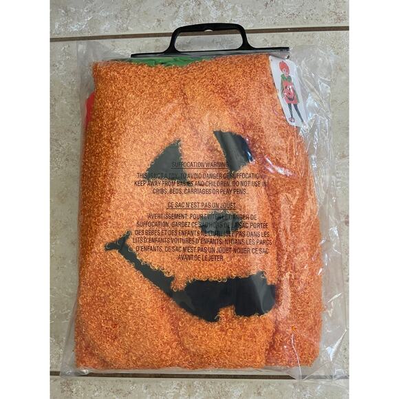 TODDLERS PUMPKIN CUTIE PIE VEST HAT & BOOTIES COSTUME UP TO 24 MOS NEW - Picture 4 of 4